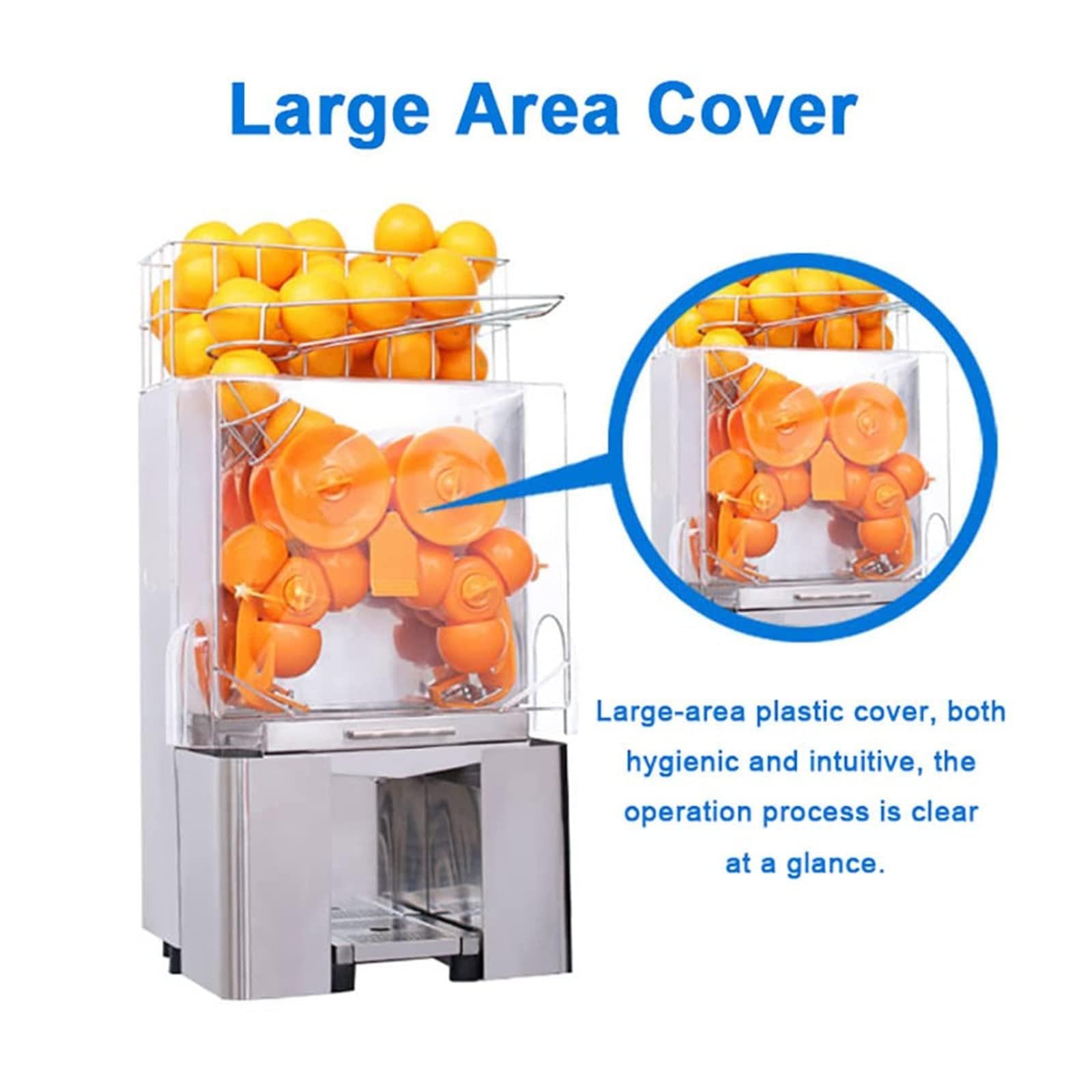 Exprimidor Automático De Jugos De Masticación Lenta, Exprimidor De Naranjas Comercial De Alta Eficiencia, Ideal para Restaurantes, Fruterías Y Licorerías.