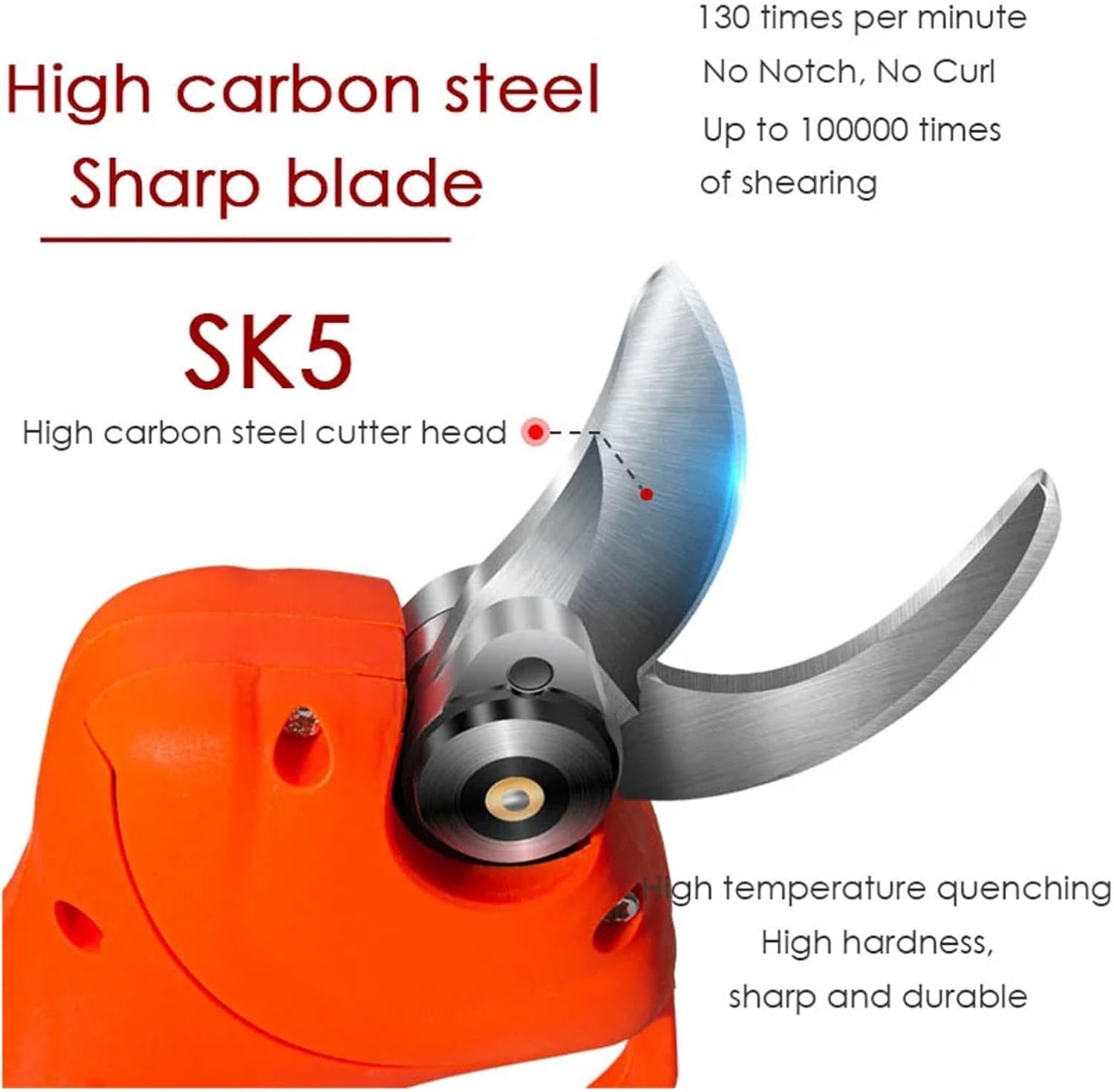 Tree Branch Pruner 30mm Cordless Electric Pruners Professional Battery Pruning Shears Sharp Blade Efficient Branch Electric Cutting Scissors Sharp, Po