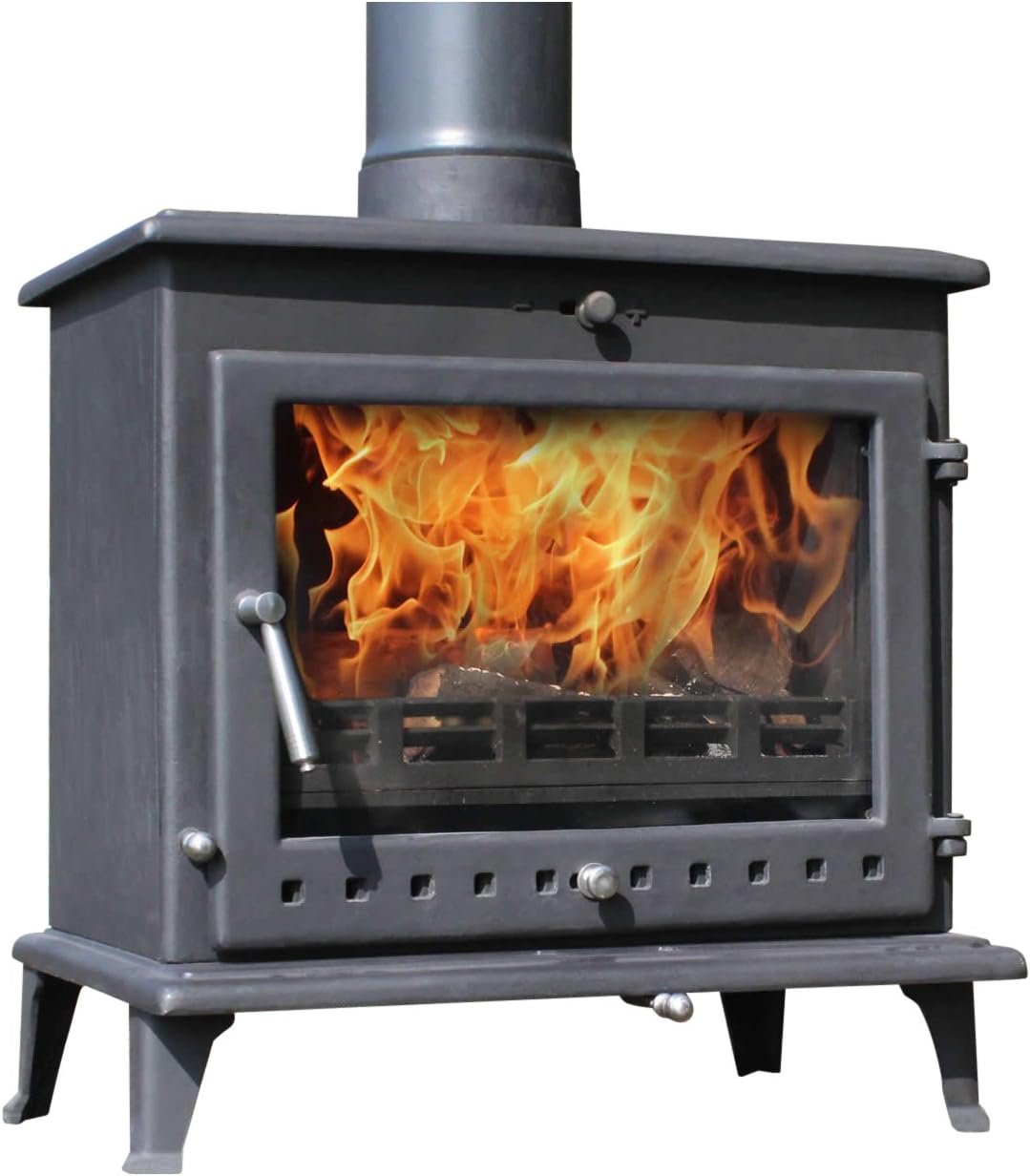 Ekol Crystal 12kW Wood Burning - Multi Fuel DEFRA Approved Stove [Energy Class A]