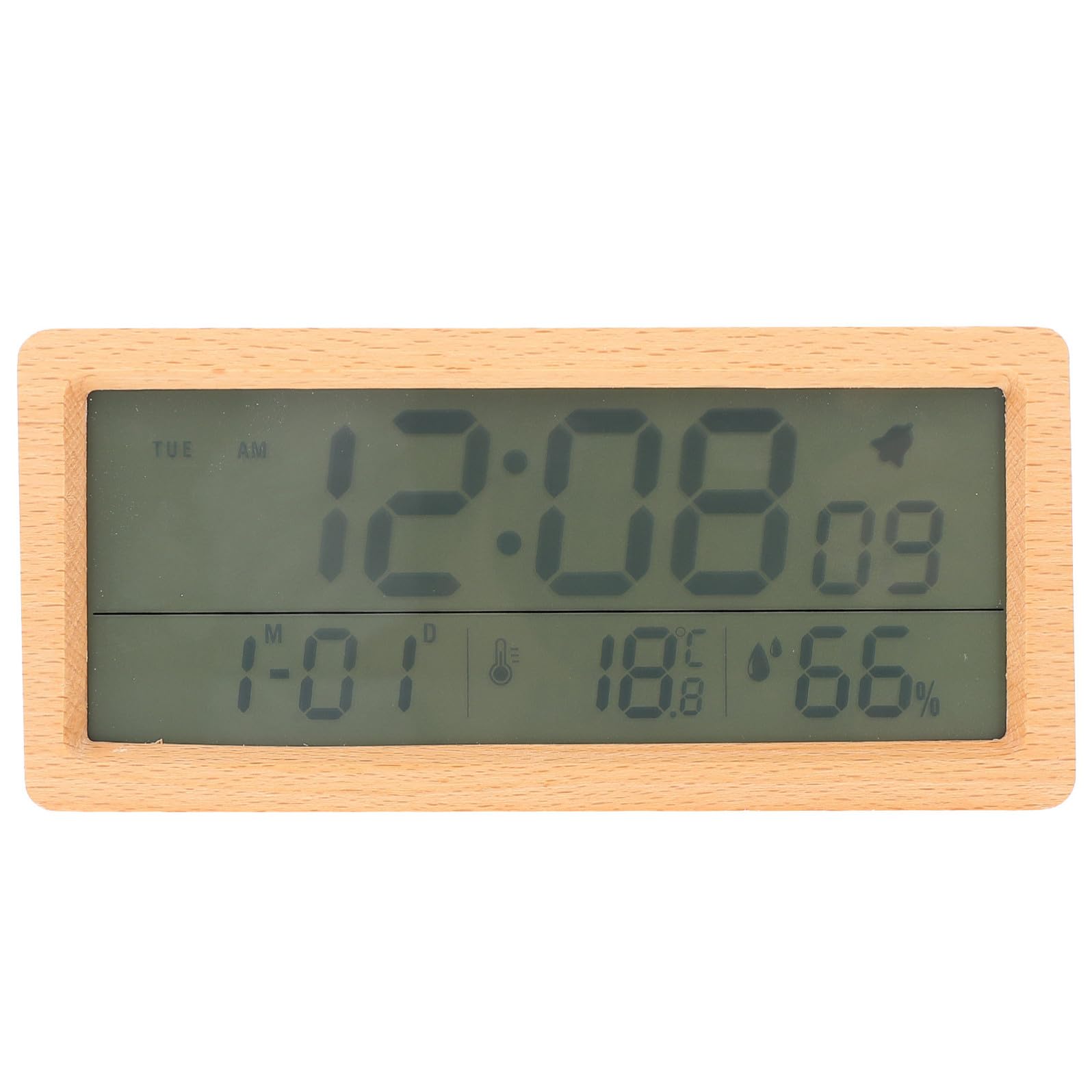 Reloj Despertador de Madera Digital para Hogar Pantalla Grande