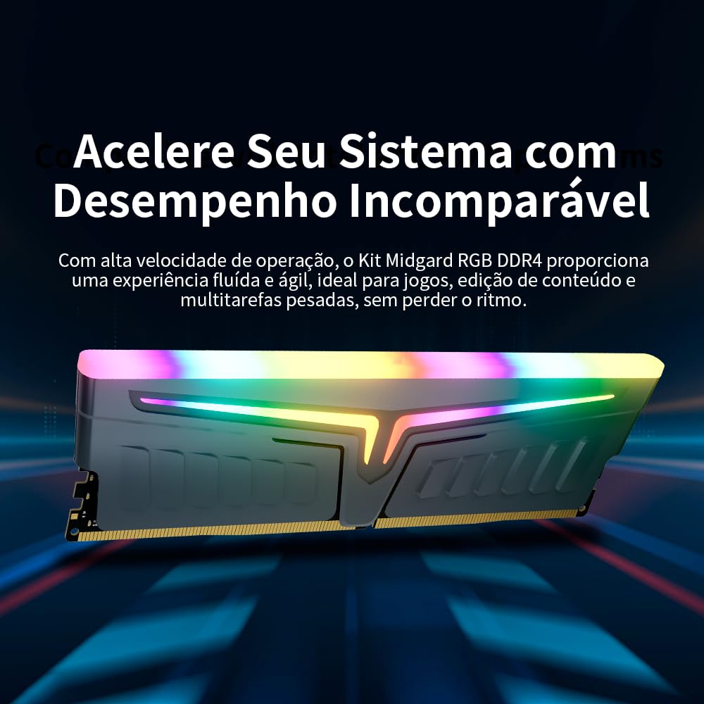 Memoria Midgard RGB 16GB (8GBX2) DDR4 DIMM 3200MHZ XMP 2.0 CL16 1