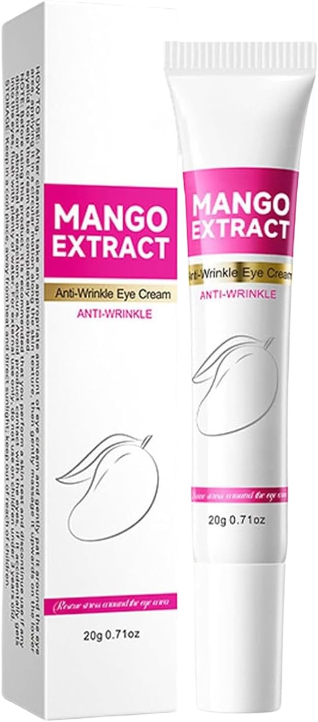 Mango Revitalize Eye Cream - 20g, Wrinklle-Reducing Hyaluronic Acid Eyelid Lifting Cream | Eye Bag Removal for Repairing Dark Circles