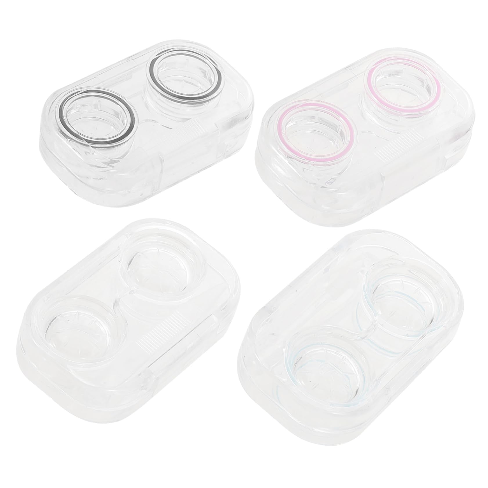 VALICLUD 4 Set Custodia Per Lenti A Contatto Astuccio Custodia Per Occhiali Organizzatore Di Lenti P.s 4 Pezzi * 4