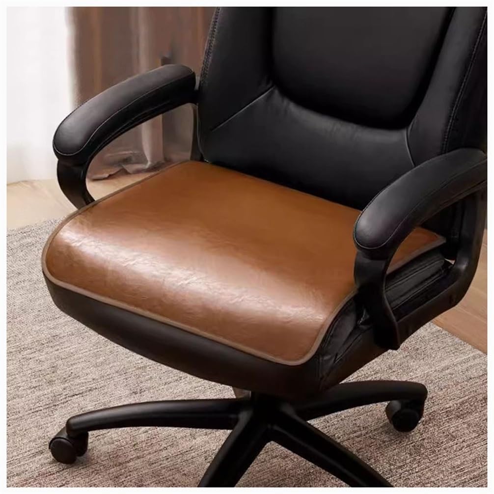 SVFOEBJM Chair Cushions for Dining Chairs 40 * 40cm 45 * 45cm 50 * 50cm Leather Office Non-Slip Home Seat Cushion Square Boss Chair Pad