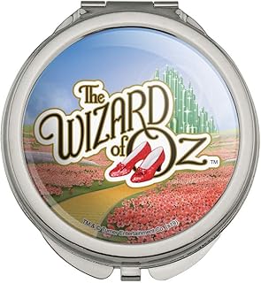 The Wizard of Oz Ruby Slippers Logo Compact Travel Purse Handbag Makeup Mirror
