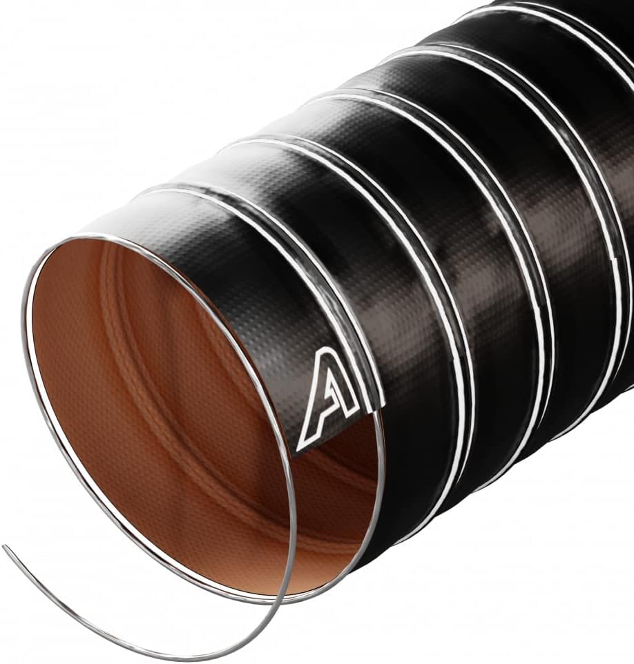 127mm (5") Black Silicone Air Ducting 1 Metre โ image 1