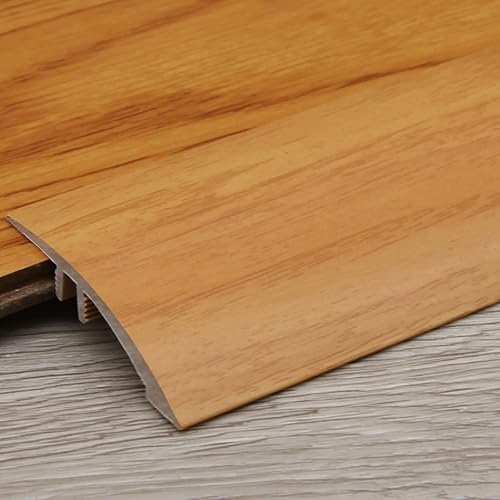 Miniatura 9 de Tiras de piso de madera entre habitaciones, reductor de pisos de puerta de transición de 1 pulgada rampa de umbral de PVC bordeborde de 36.2-66.9