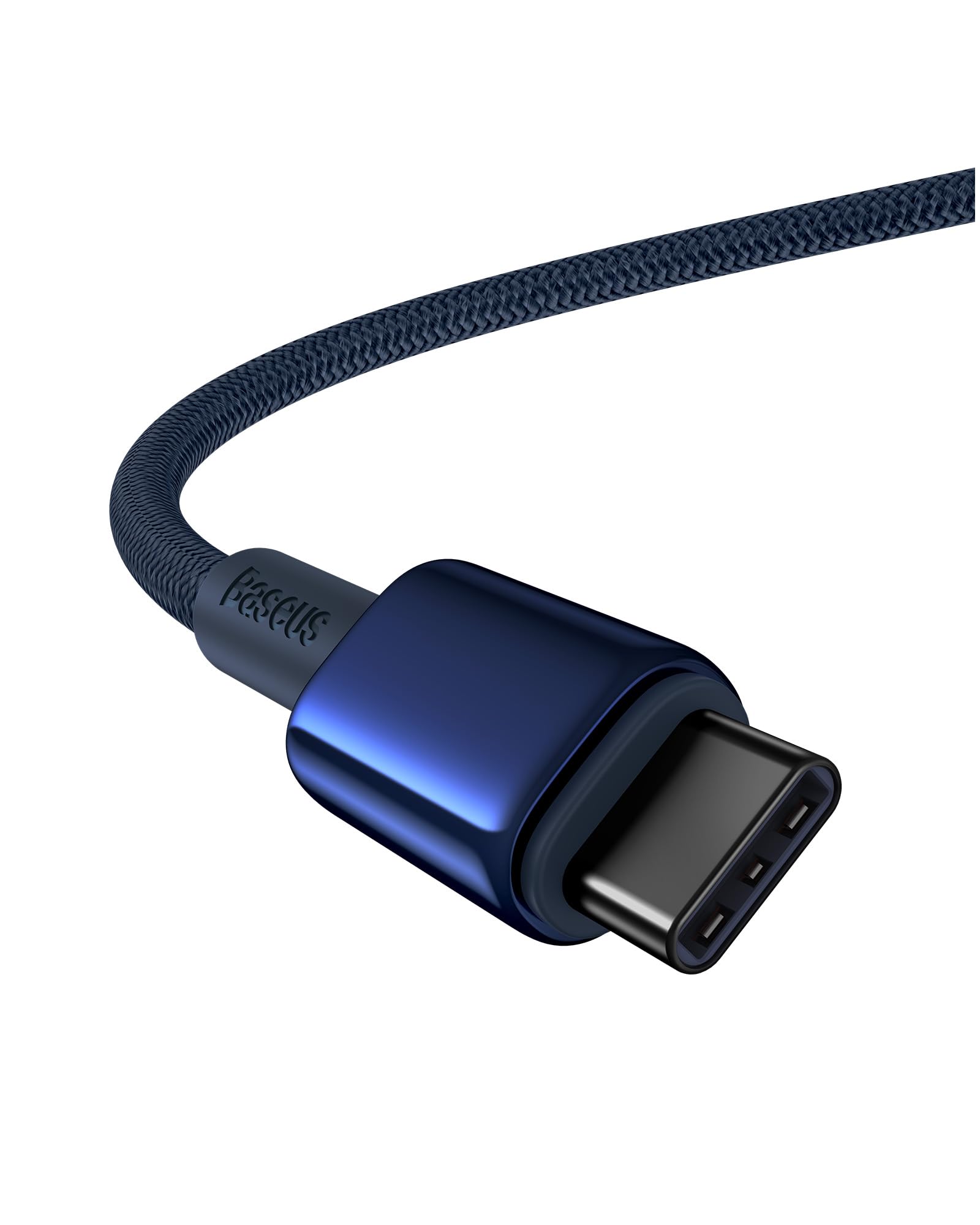 BaseusUSB C Cable, 100W PD 5A QC 4.0 Fast Charging USB C to C Cable, Zinc Alloy Nylon Braided USB Type C Charger Cable for iPhone 15/Pro/Plus/Pro Max, MacBook, iPad Pro, Galaxy S24 S23/S22+ (6.6ft)