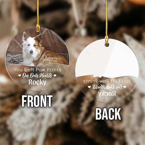 Magizak Adorno personalizado para mejor amigo adorno de Navidad de amistad con amigos adornos acrílicos con imagen fotográfica regalos para el árbol