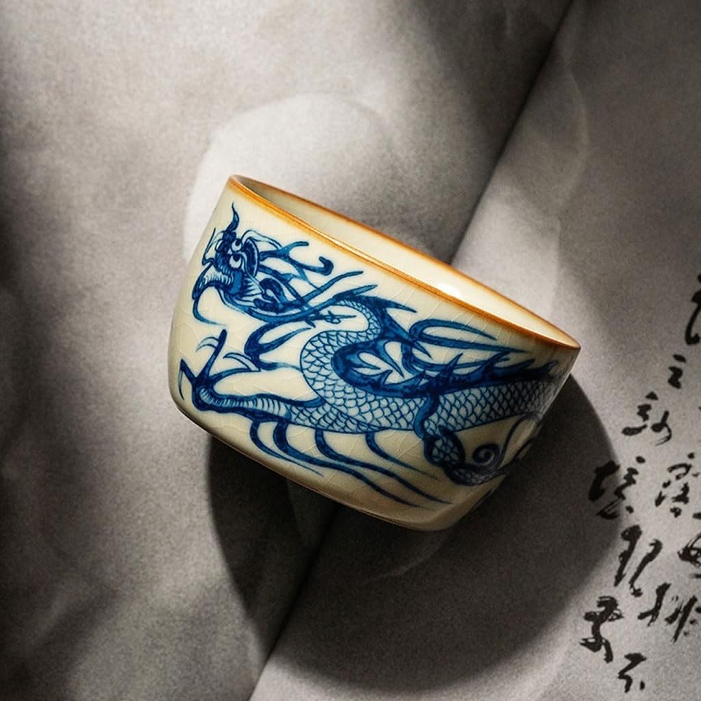 Tazas de té Pequeñas Taza de té exquisita for fiesta en la cocina, taza individual de cerámica Personal, taza de té, tazón de té individual Taza de té de Kungfu