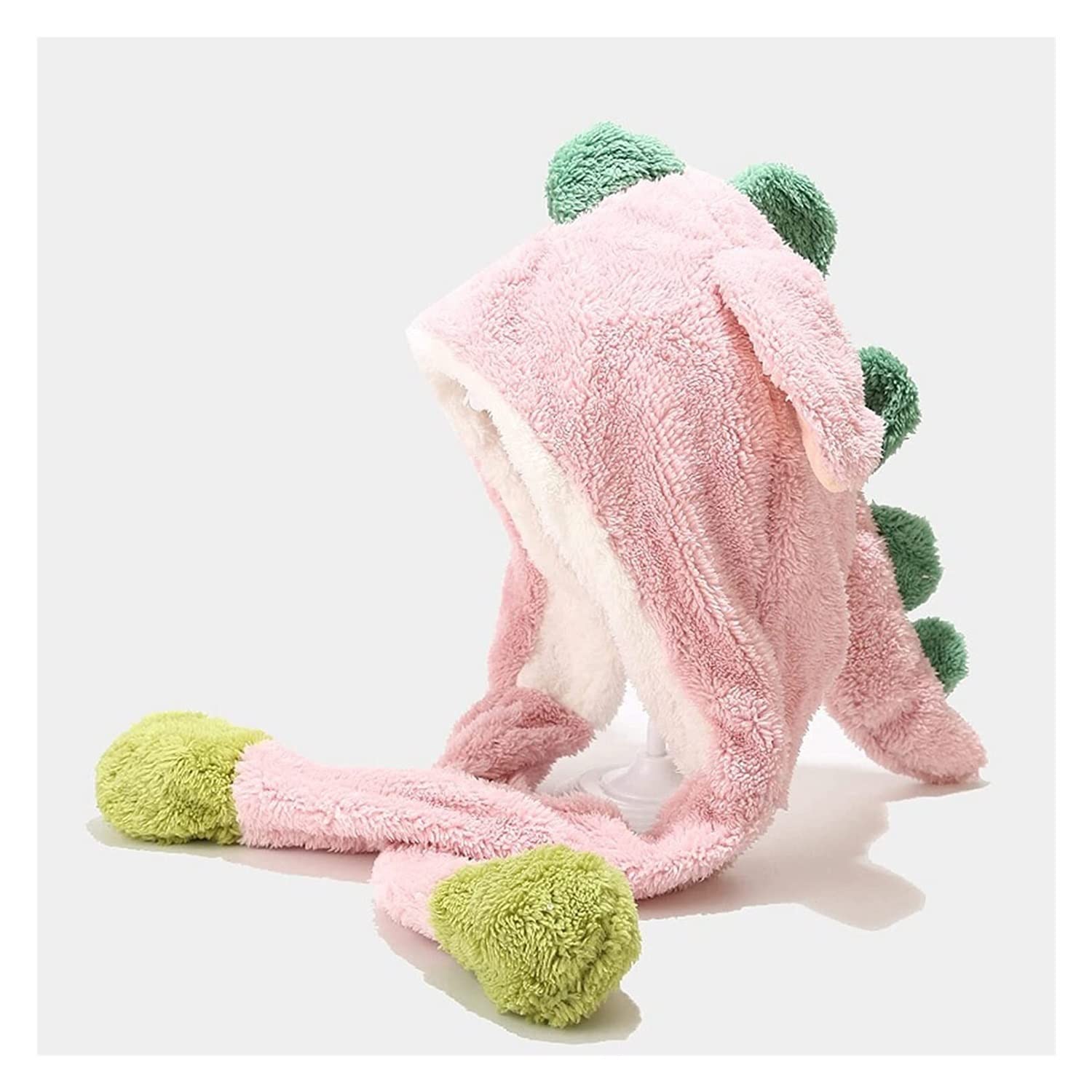 Sombrero Gorros Invierno Cálido Gorro De Felpa De Dinosaurio, para Mujer, De Invierno, De Felpa Esponjosa, con Capucha, Bufanda, Sombrero, Regalos De Festival Sombrero De Invierno Hombre