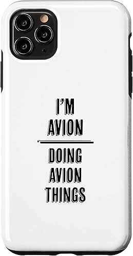 Miniatura 4 de iPhone 11 Pro I'm AVION - Doing AVION Things  Divertido - Primer nombre - Funda