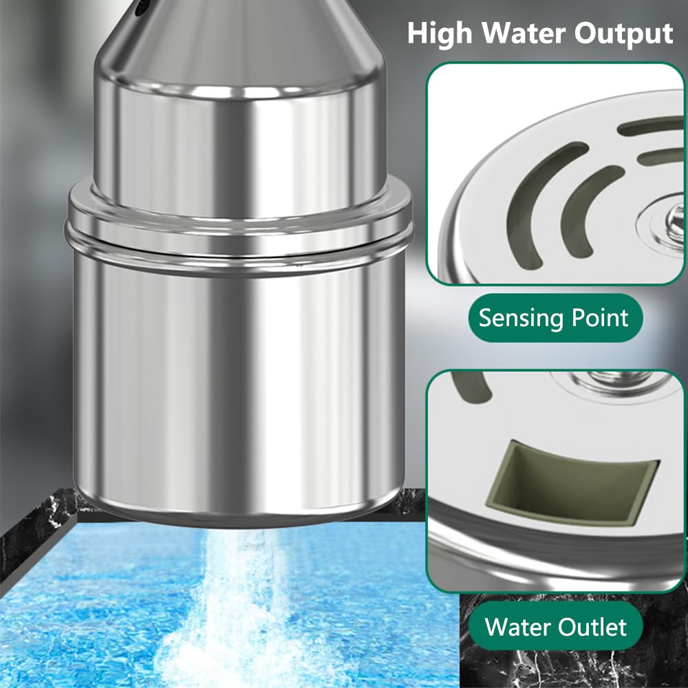 1/2 Inch Water Float Valve 304 Stainless Steel Automatic Water Level Control Valve No Need Electricity Water Level Controller Valve Auto Fill Shut Off Mini Float Valve for Water Tank,Pool,Pond,Tower