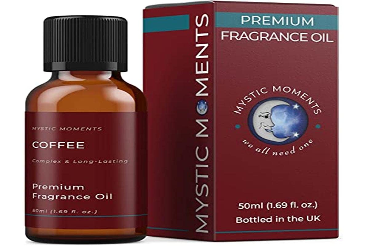 Mystic Moments Amber | Coffee Fragrance Oil 50Ml | Rich Roasted Aroma For Candles, Soap & Home Fragrance | Warm & Invigorating Scent