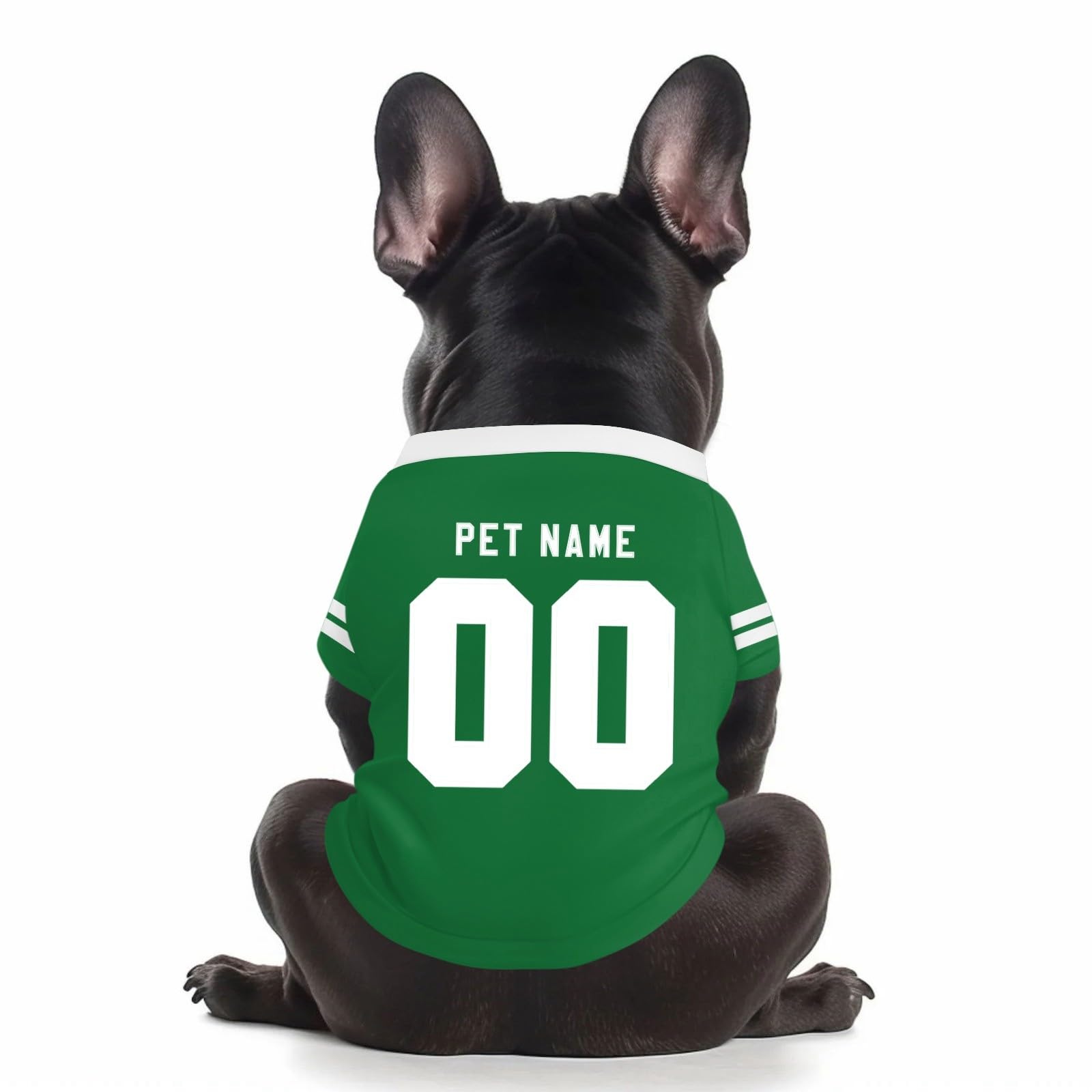 Customized Dog T-Shirt with Number, Personalized Dog Football Shirt, Breathable & Quiack Dry Football Jersey Gym Shirt for Large Medium Small Dogs & Cats