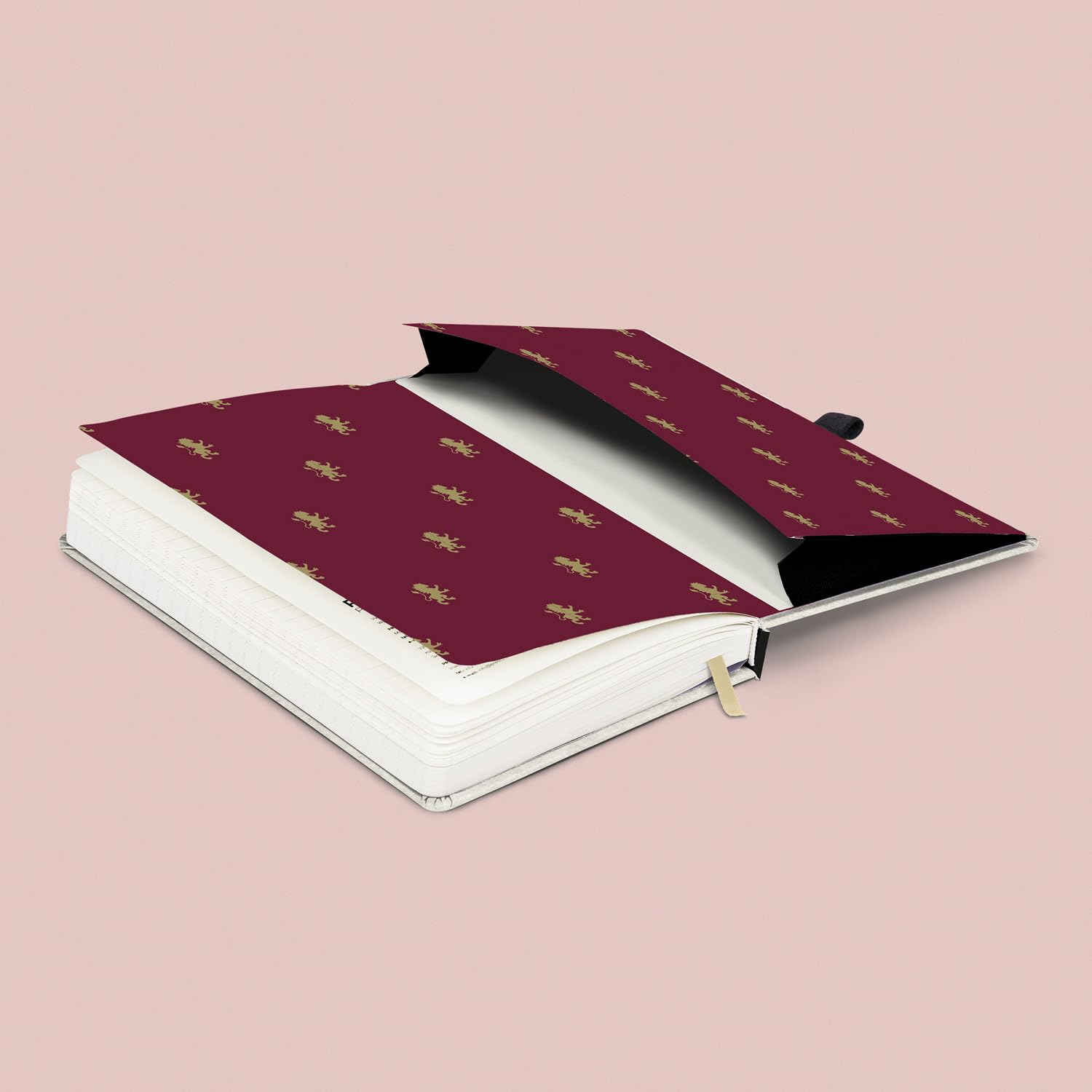 NOTIQUE Notebook Lined with Elastic Band, 13 x 21 cm, Approx. A5, Designer Hardcover Notebook, Notepad, Journal, Diary for Adults, Women (Harry Potter) - Image 3