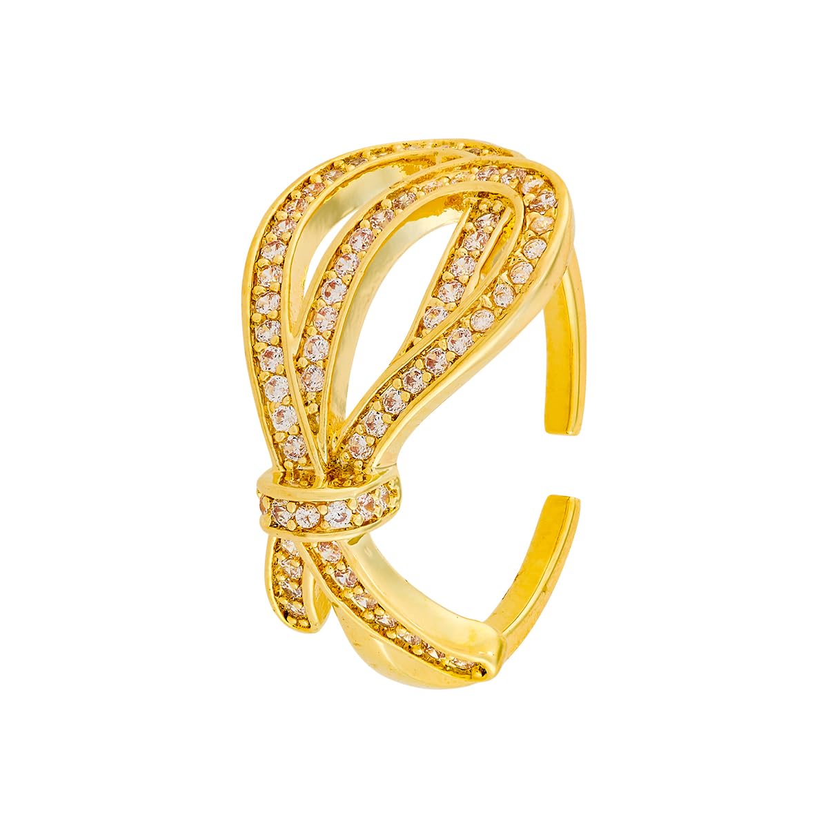 kushal's Fashion Jewellery White Gold Polished Copper Trendy Zircon Finger ring, Best for Casual Wear & Special Occasion - 455268-picture-23