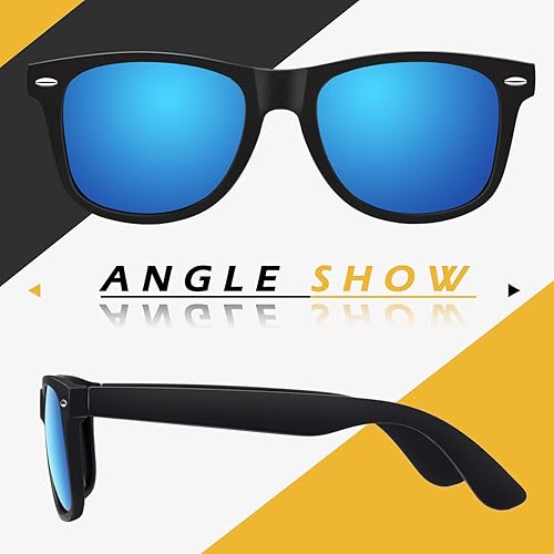 Miniatura 4 de LINVO Gafas de sol polarizadas para hombre, gafas de sol de conducción, sombras de los años 80, estilo retro, diseño cuadrado
