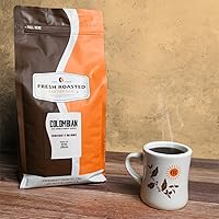 Vista 10 de Fresh Roasted Coffee, 100% colombiano, 5 libras (80 onzas), tostado medio, kosher, grano entero