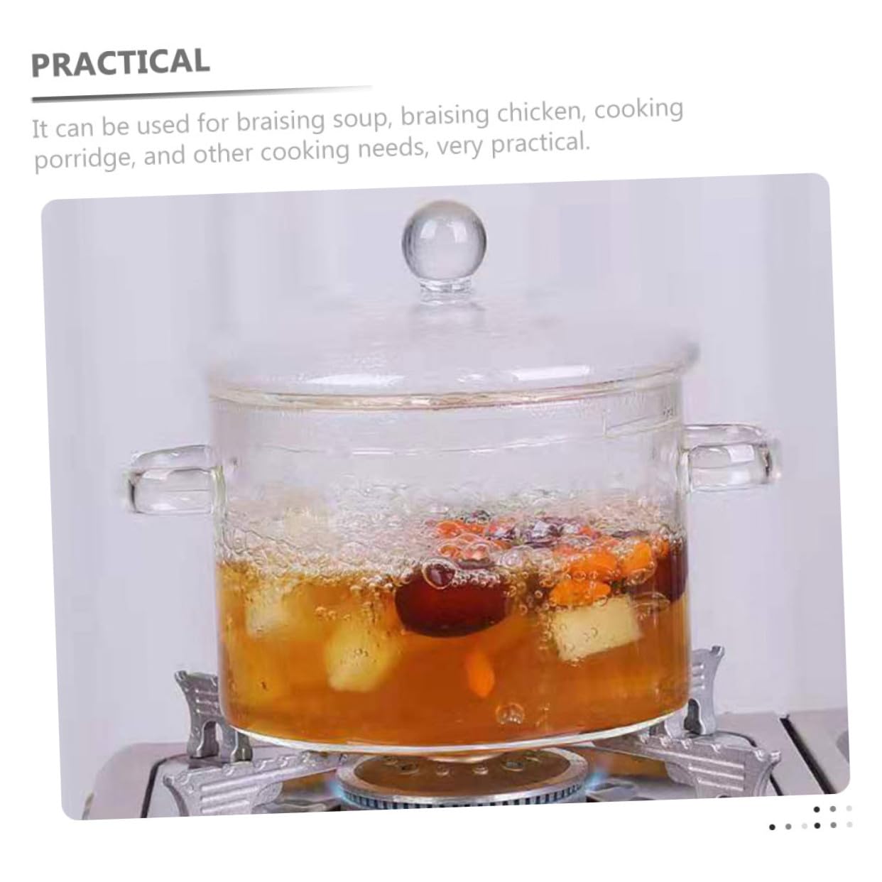 2 Stück Teiliges Hitzebeständiges Glas eintopfset Transparent Kochfester Borosilikat glas topf für Instant nudeln und Suppen Spülmaschinenfreundliches Küchenkochgeschirr