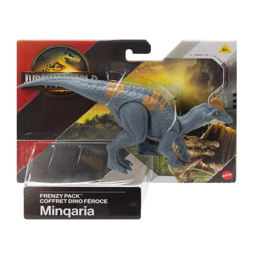Jurassic World Rebirth Frenzy Pack Minqaria Dinosaur Figure Authentic Toy Digital Game