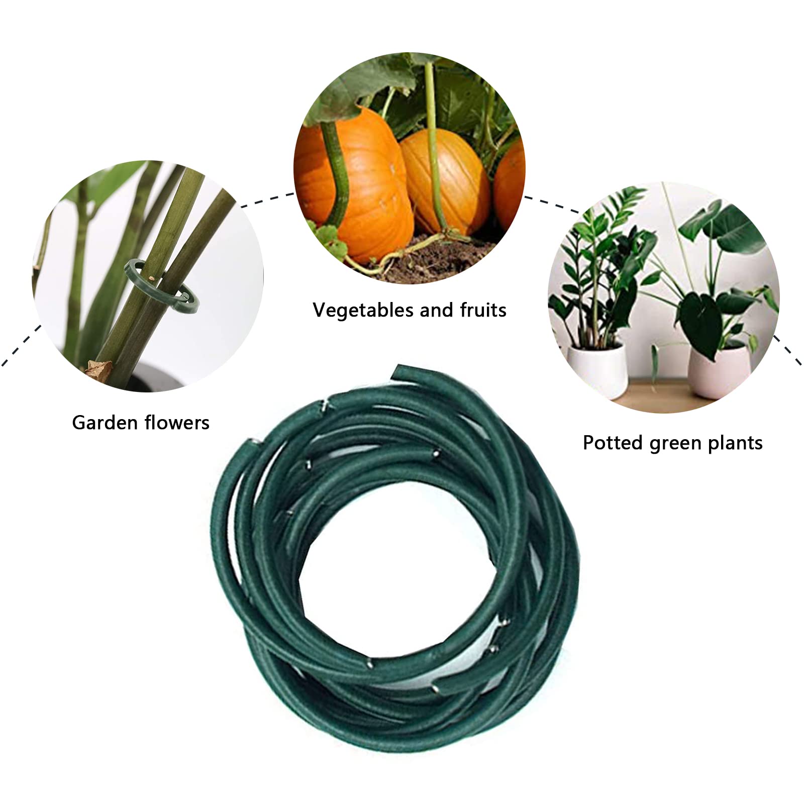 KINGLAKE 200 pz Clip per Piante da Giardino Flower Clip Ideale per Piante di Supporto per Piante