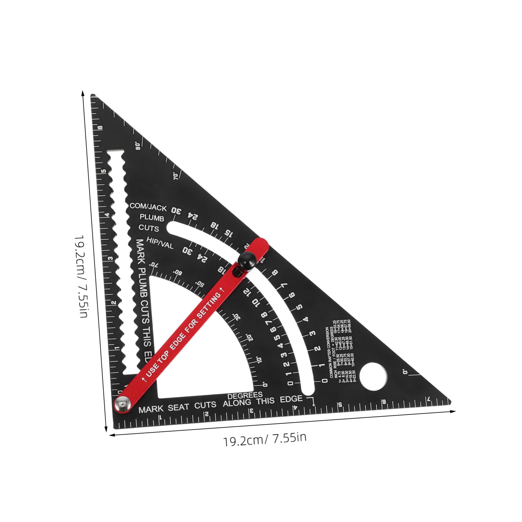 Présent Rentrée Équerre Métallique Réglable 2 Pièces | Outils à Dessin, Stylo avec Règle, Kits pour Travail du Bois, Stylo de Chantier