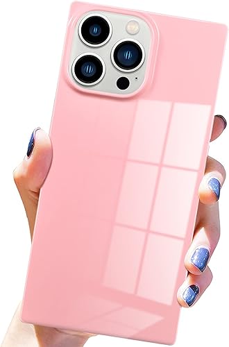 Pevezeda - Funda cuadrada para iPhone 14 Pro Max, funda cuadrada de poliuretano termoplástico suave y flexible, esquinas reforzadas a prueba de Pevezeda - Funda cuadrada para iPhone 14 Pro Max, funda cuadrada de poliuretano termoplástico suave y flexible, esquinas reforzadas a prueba de