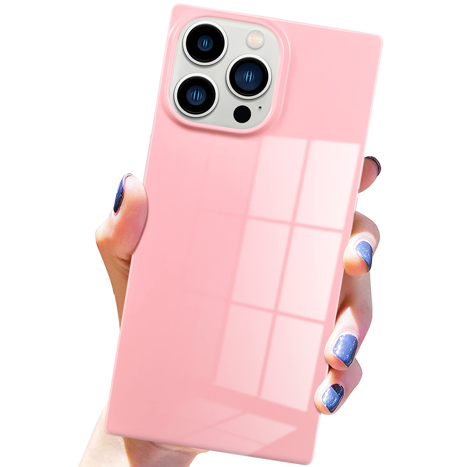 ajew最新作★ iPhone14pro / pink 【PVC heart】 Compatible with iPhone 14 Heart Case for Women Girls