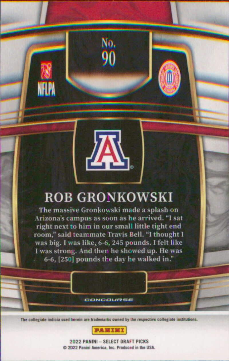 Amazon.com: 2022 Panini Select Draft Picks #90 Rob Gronkowski