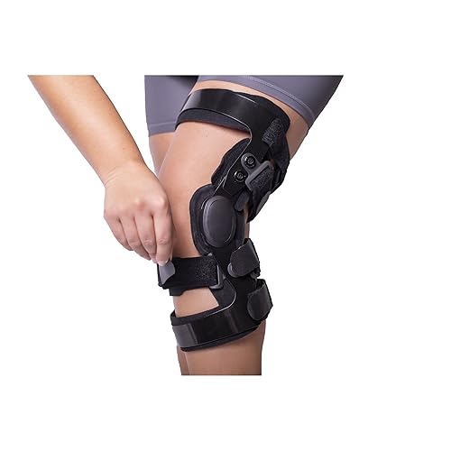 Miniatura 8 de Brace Direct Rodillera de ligamento para dolor de rodilla, soporte de rodilla con doble bisagra para ACL, PCL, LCL, MCL, dolor de articulación de