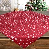 mitteldecke weihnachten 100x100 🎄 Pflegeleichte Qualität aus 100% Polyester