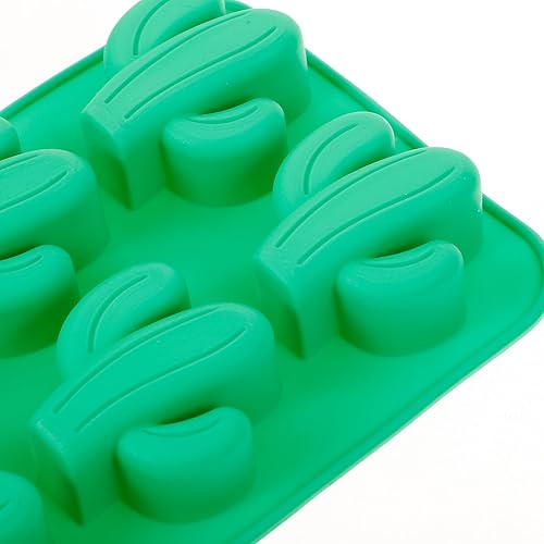 Miniatura 4 de PRETYZOOM 3 moldes de silicona para cactus, bandejas para cubitos de hielo para bricolaje, chocolate, caramelos, gelatina, gelatina, gelatina,