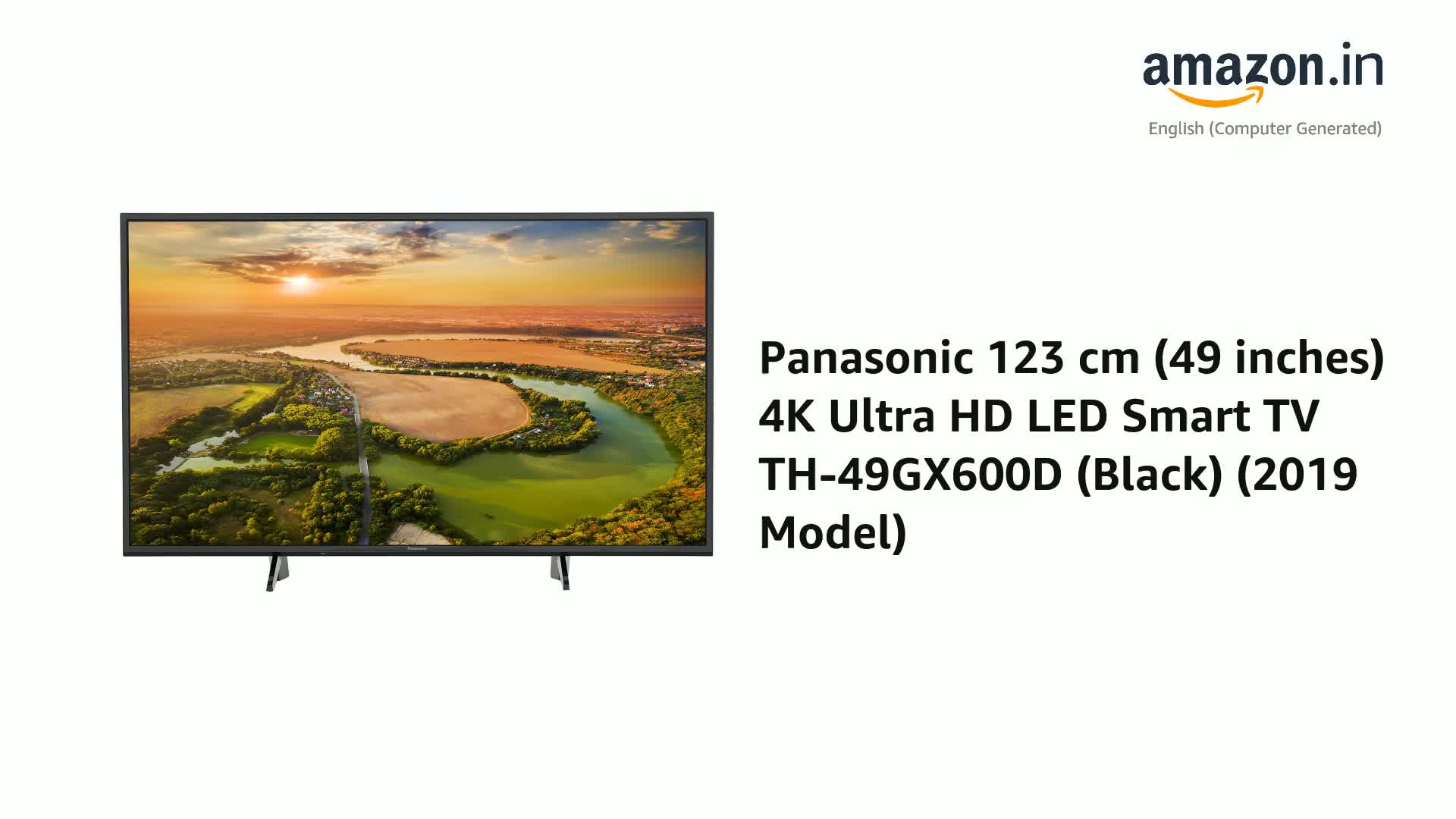 Panasonic 123 cm (49 inches) 4K Ultra HD LED Smart TV TH-49GX600D