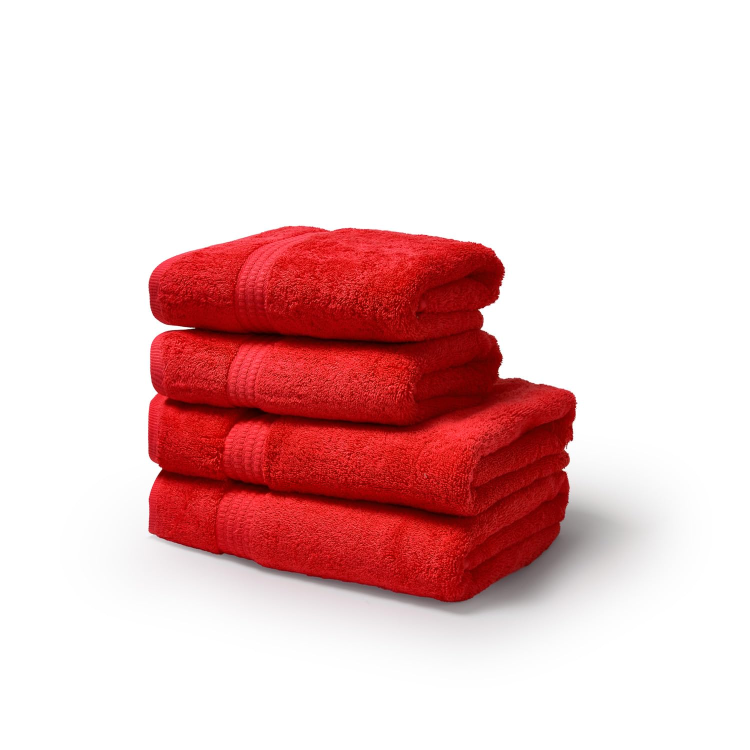 TRAMAS+ Pack 4 Toallas 100% Algodón 700 gr, Lavabo y Ducha