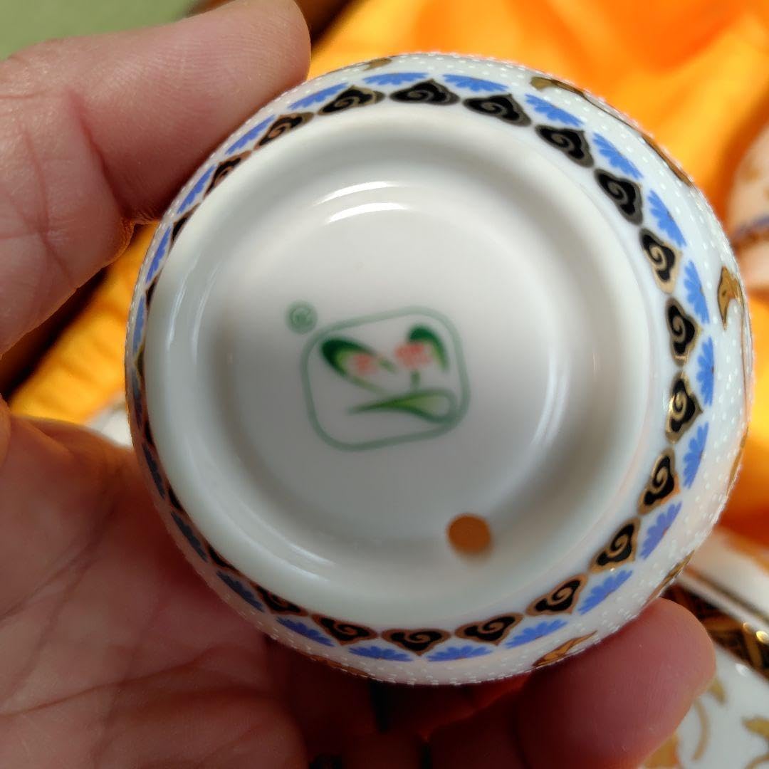 中国茶器 景徳鎮 九龍馬蹄三才蓋碗 茶杯 中国茶器 景徳鎮 九龍馬蹄三才