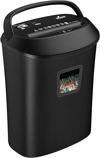 14-Sheet Paper Shredder for Home Office, Heavy Duty Cross-Cut Shredder with US Patented Cutter Shredding Machine, Fast with Jam Proof System,6.6-Gallon Basket (ETL)