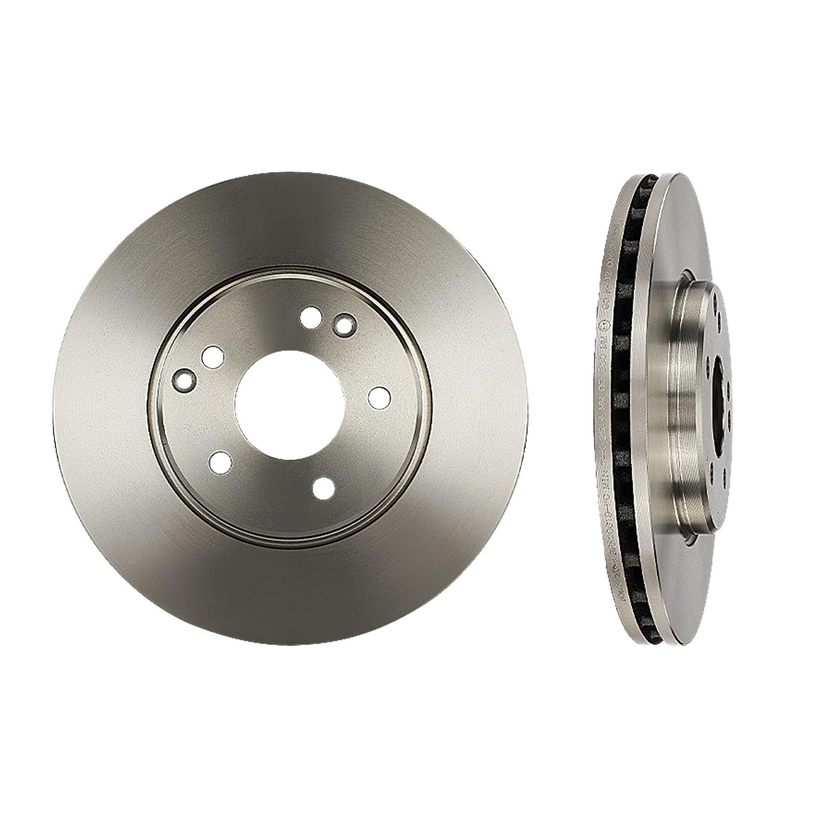 Frankberg 2 discos de freno 4 pastillas de freno | A0034202520; Compatible con: Clase C Modelo T S203, SLK R171, CLK Cabriolet A209, Clase CLC CL203, CLK C209