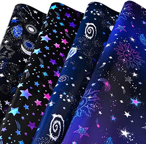 Galaxy Wrapping Paper,Birthday Wrapping Paper for Men Women, 12 Sheets Constellation Wrapping Paper for Birthday Wedding Christmas, 20×28 Inches Per Sheet (Galaxy Constellation(12 sheets))