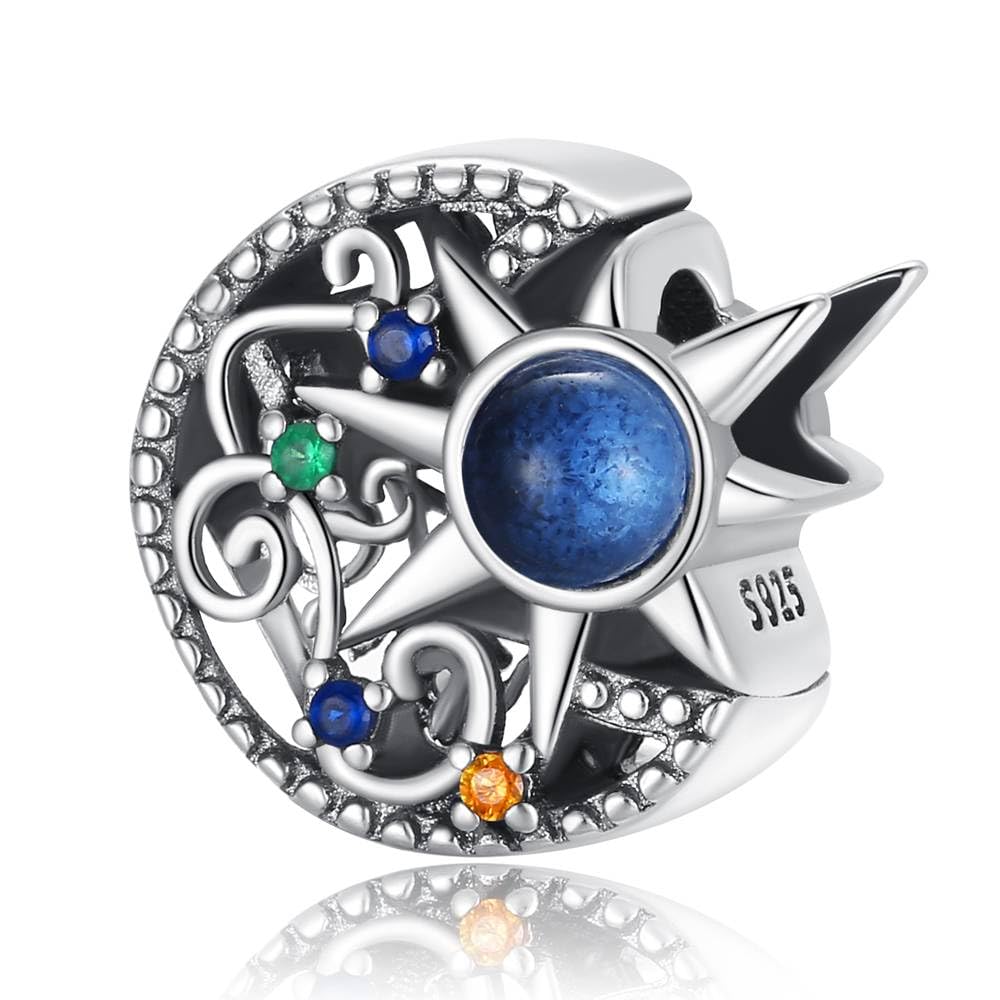 BEEUVIPA-Z 26 Abalorios Charms Colgantes de Alfabeto Cuentas Plata de Ley 925 con Circonita cúbica Transparente Compatible con Pulsera Pandora & Europeo, Charms de Letra para Mujer Niña