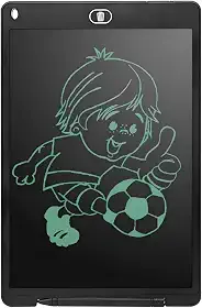 Lousa Digital Mágica Infantil LCD 12″ – Tablet de Escrita e Desenho Colorido, Educativo e Criativo para Crianças (Preto)