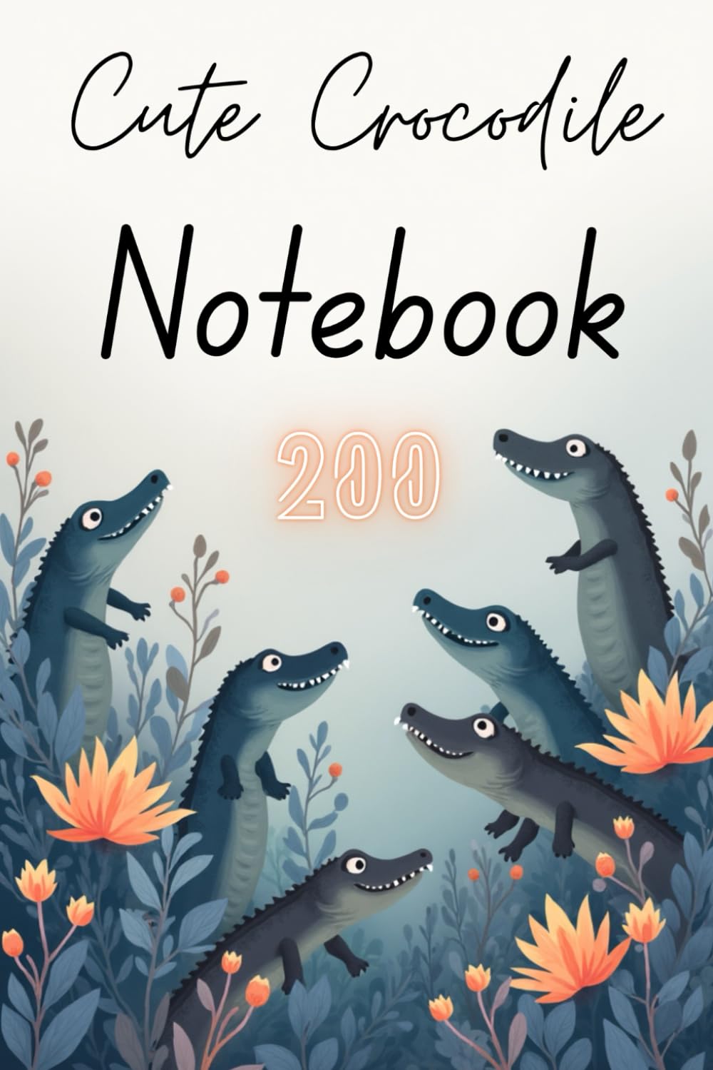 Cute Crocodile Notebook - A Fun Space for Your Thoughts and Creativity - 200