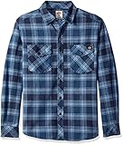 Dickies Men's Relaxed Fit Long Sleeve Brawny Plaid Shirt