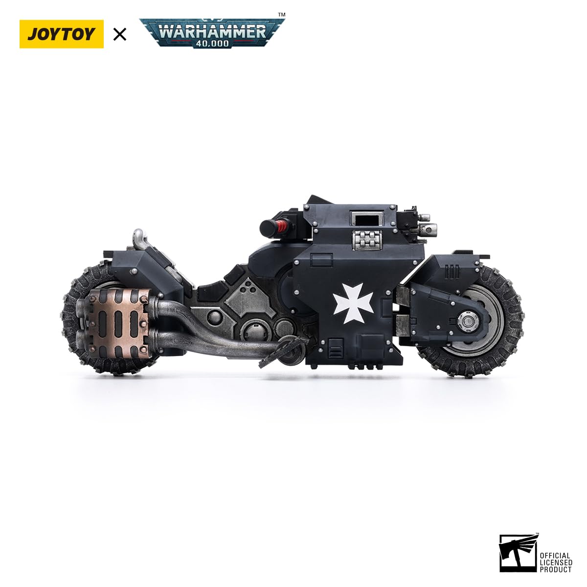 JOYTOY Warhammer 40K 1/18 Action Figure Black Templars Outriders Joy Toy Figures, 3 pouces (L x l) x 1,9 pouce (H) - Échelle 1/18 - Image 2