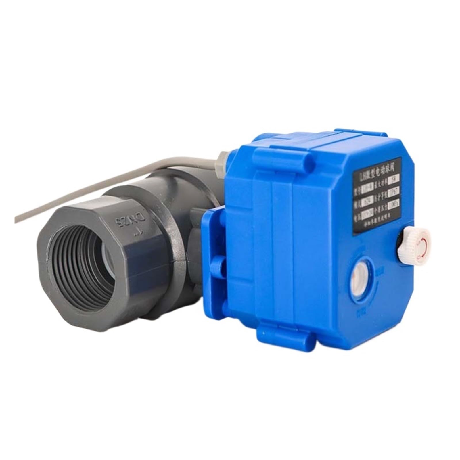 Vanne électrique UPVC DN25 220V avec débrayage manuel pour contrôle précis