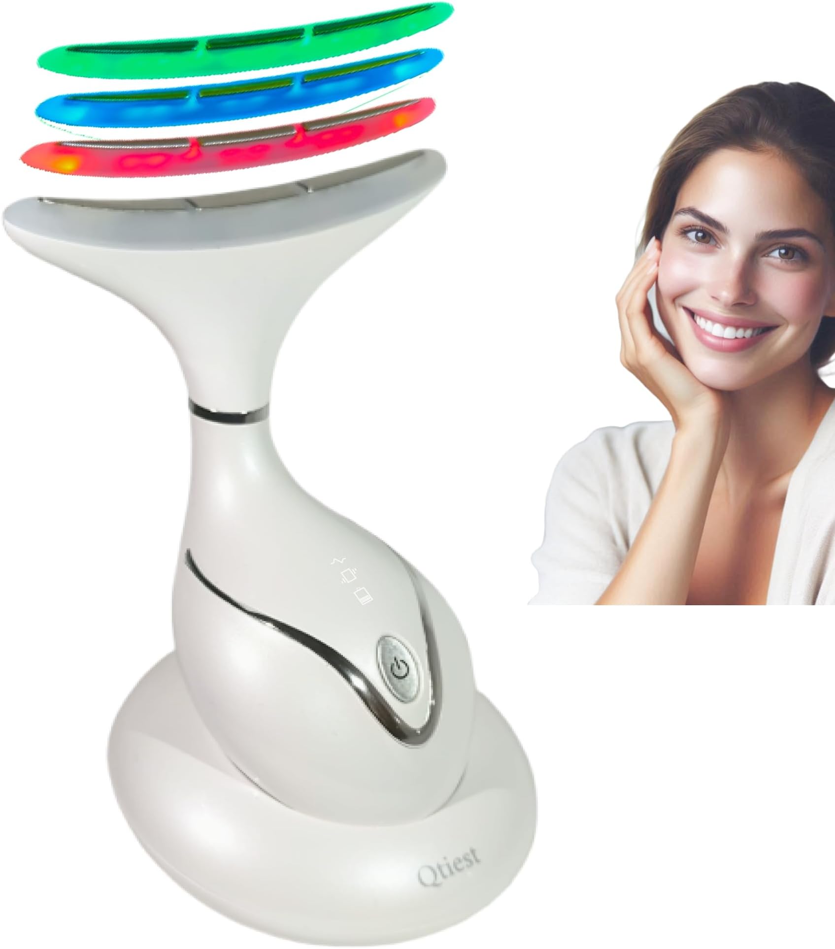 Care Face Massager, Anti-Aging & Skin Toning Facial Massager, Microcurrent EMS Red Light Face Lifting Device, Face Sculpting Lift Tool, Non-Invasive Clean Beauty Facial Device