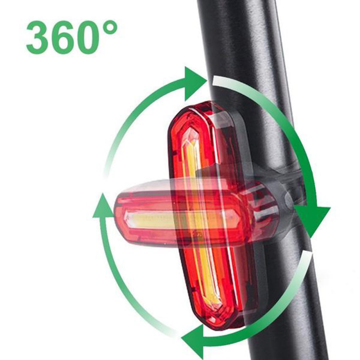 Sosoport Set di Luci per Bicicletta A LED Anteriori E Posteriori Ricaricabili per Una Guida Sicura