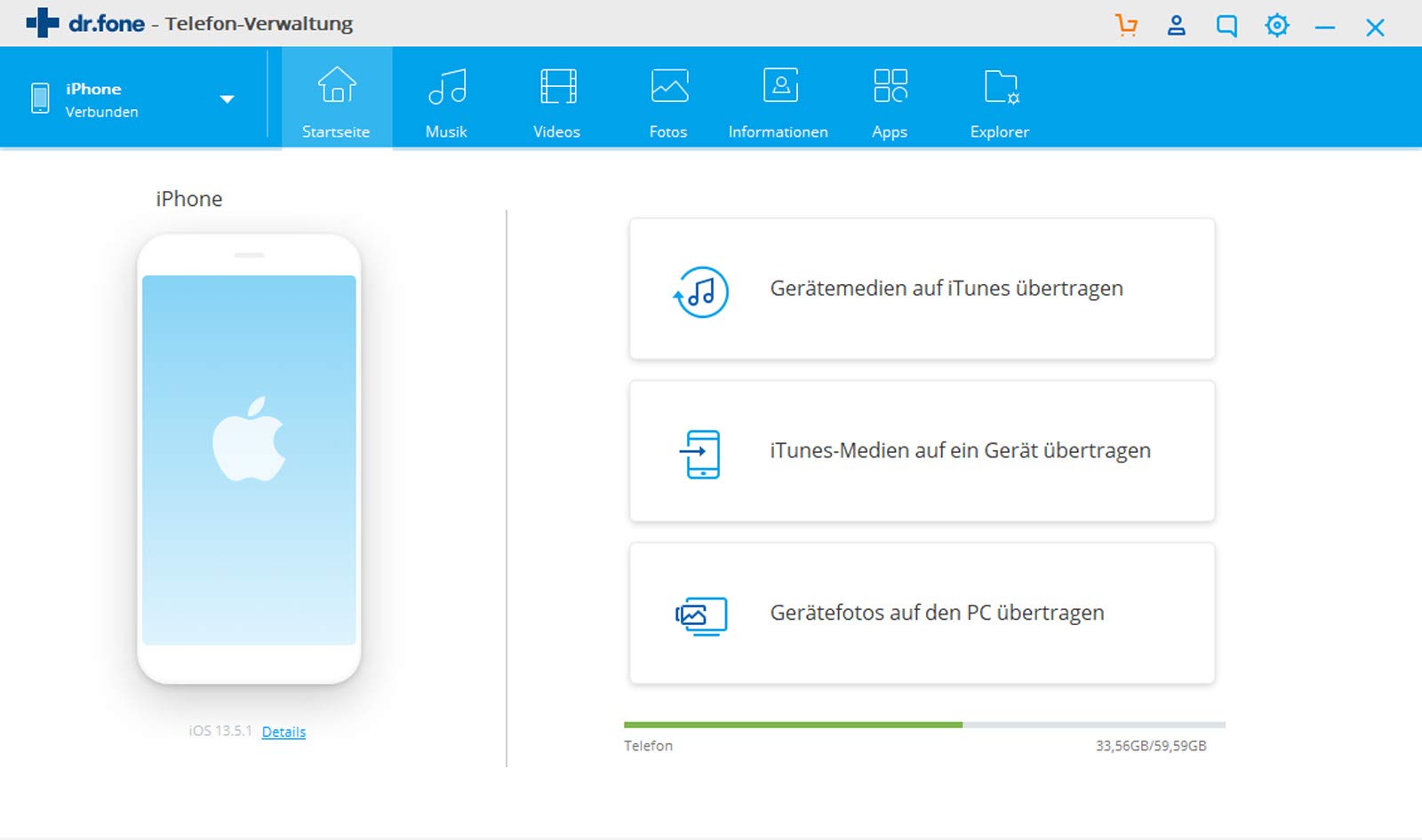 Wondershare Dr. Fone Toolkit | iOS - 1 Jahr / bis zu 5 Mobile Geräte | PC | PC Aktivierungscode per Email