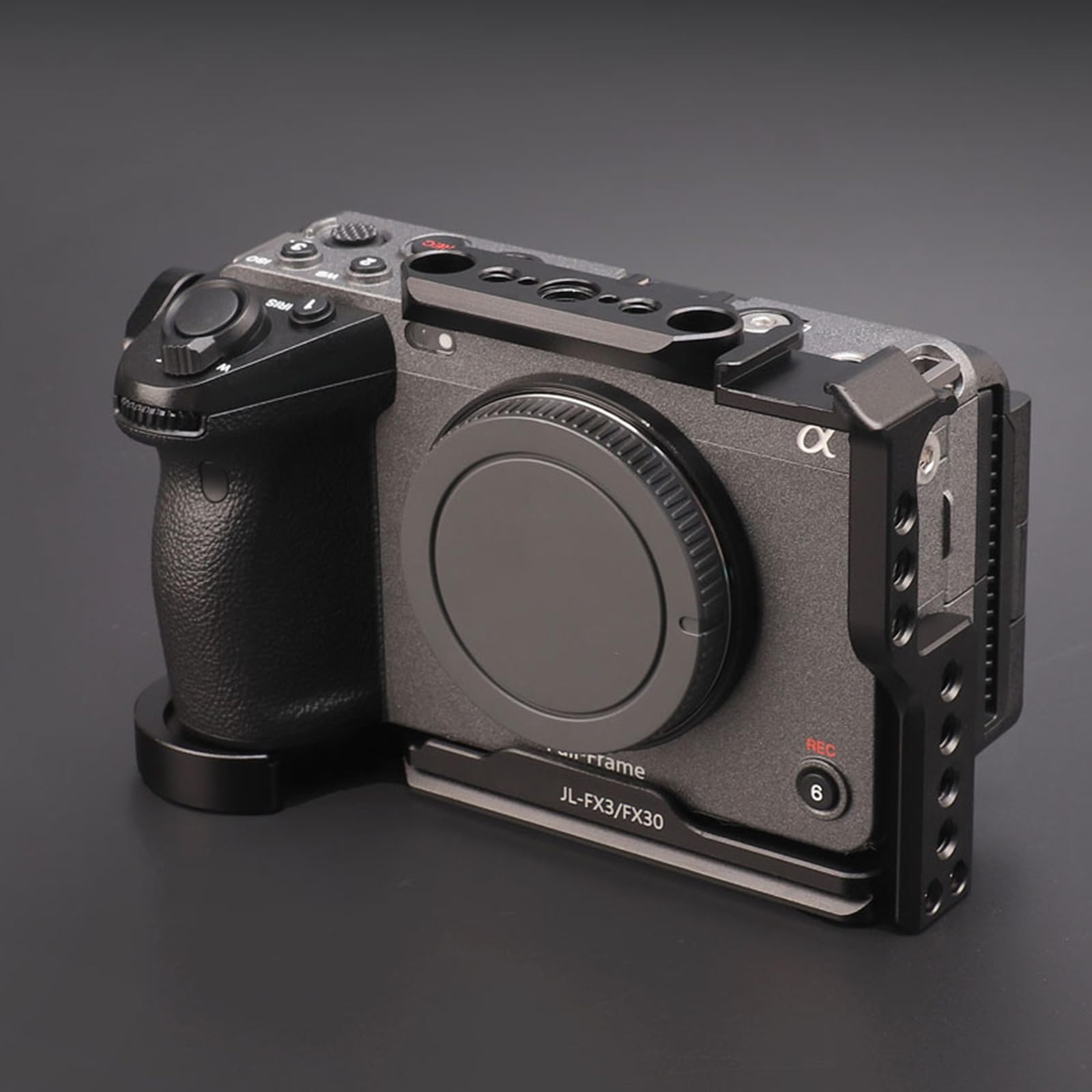 Gabbia per fotocamera professionale in metallo 1/4 3/8 fori per FX3 FX30 Durata e flessibilità per esigenze video e fotografia Piastra a sgancio rapido