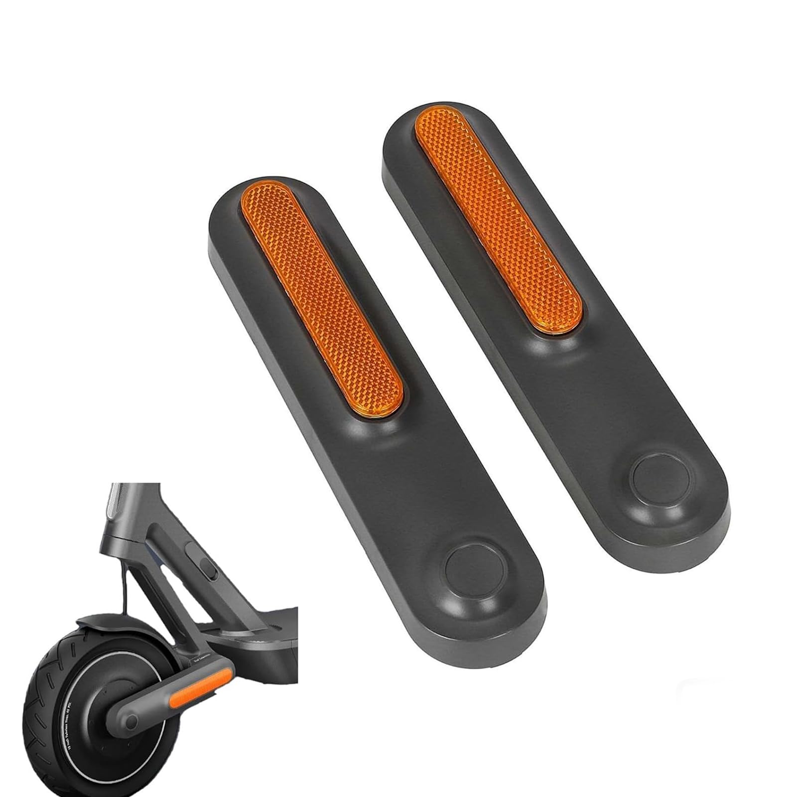 CHENZILIN Scooter Wheel Covers Protective Shell Reflector Electric Scooter Side Reflective Strips Night Decoration Part